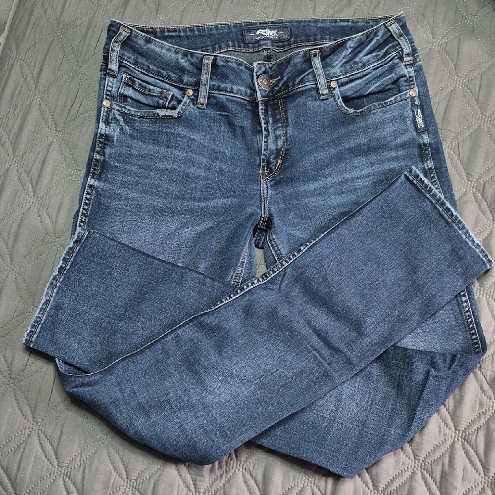 Women's SILVER Blue Jeans